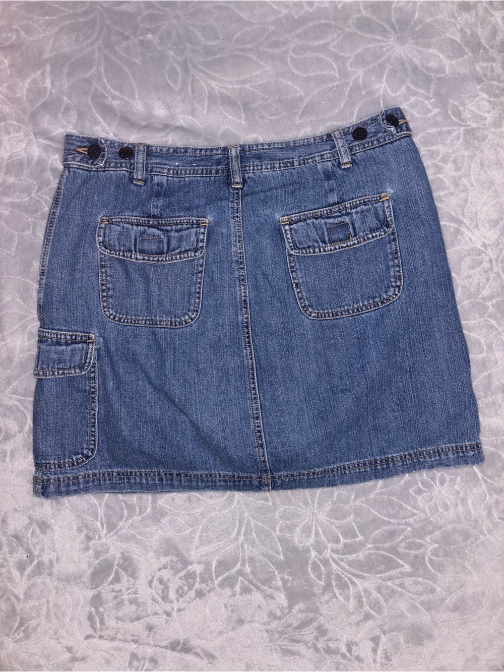 St. John's Bay Denim Mini Skort